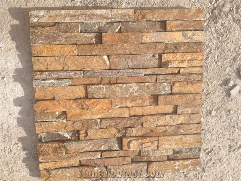 Mixed Color Slate Wall Cladding and Ledge Stone Cultured Stone