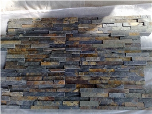 Mixed Color Slate Wall Cladding and Ledge Stone Cultured Stone