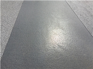 Basalt Brushed Finish Slabs & Tiles, Hainan Grey Basalt Slabs & Tiles