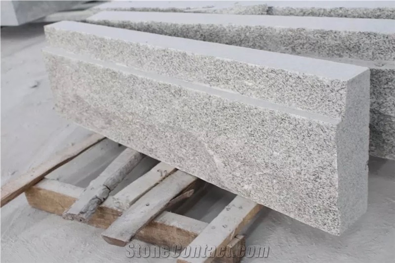 G603 / Silver Grey Flamed Granite Kerbstone,Silvery Grey Hubei G603 Padang Crystal Granite,Sesame White Granite,Crystal Grey Granite,Light Grey Granite Kerbstone