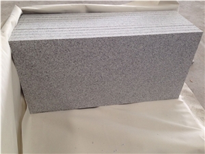 G603 / Silver Grey Flamed Granite Tile,Silvery Grey Hubei G603 Padang Crystal Granite,Sesame White Granite,Crystal Grey Granite,Light Grey Granite Tiles