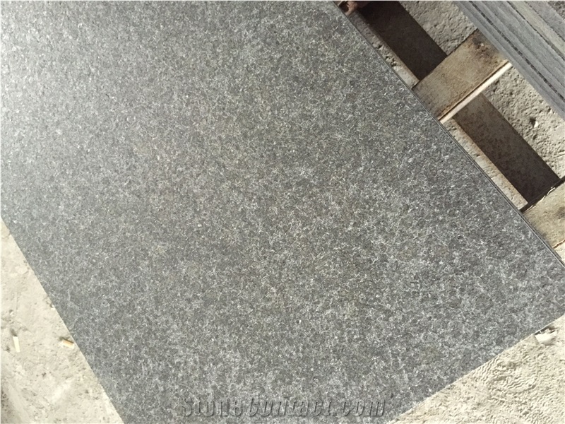 G684 Black Basalt Flamed Tiles, Black Basalt, Raven Black, Black Pearl Flamed Tiles