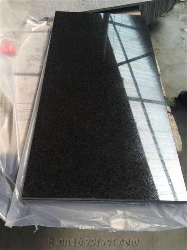 G684 Black Basalt Polised Tiles, Black Basalt, Raven Black, Black Pearl Polished Walling & Flooring Tiles