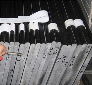 G684 Bullnose Edging Swimming Pool Coping, G684 Black Basalt, Raven Black, Black Pearl Polished Bullnose