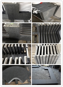 G684 Bullnose Edging Swimming Pool Coping, G684 Black Basalt, Raven Black, Black Pearl Pool Coping