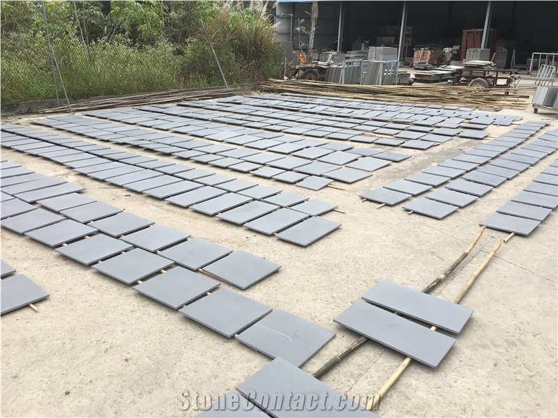 Hainan Grey Basalt / Basaltina / Basalto/ Inca Grey Honed Tiles Dry-Lay
