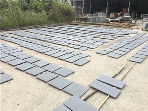 Hainan Grey Basalt / Basaltina / Basalto/ Inca Grey Honed Tiles Dry-Lay