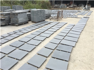 Hainan Grey Basalt / Basaltina / Basalto/ Inca Grey Honed Tiles Dry-Lay