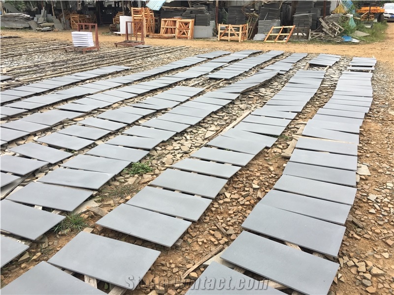 Hainan Grey Basalt/ Basaltina / Basalto Walling & Flooring Honed Tiles