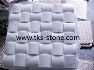 2" Hexagon Carrara Extra Polished Mosaic, Mugla White Marble Mosaic, Italy Carrara White Mosaic with Different Shapes, Bianco Carrara White Marble Wall & Floor Mosaics, Factory Offered Carrara White