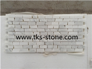 2" Hexagon Carrara Extra Polished Mosaic, Mugla White Marble Mosaic Italy Carrara White Mosaic with Different Shapes, Bianco Carrara White Marble Wall & Floor Mosaics