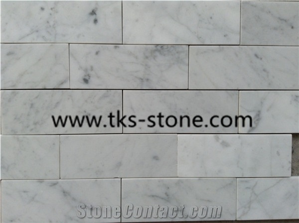 Factory Offered Carrara White Marble Mosaic, Dynasty Oriental White Marble Tiles, Bianco Carrara White Marble Mosaic for Interior Decoration,Polished Mosaic Pattern and Tiles