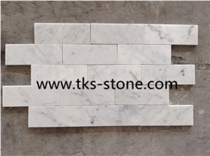 Factory Offered Carrara White Marble Mosaic, Dynasty Oriental White Marble Tiles, Bianco Carrara White Marble Mosaic for Interior Decoration,Polished Mosaic Pattern and Tiles