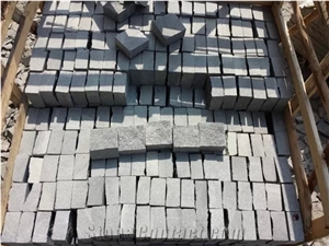 G654/Padang Dark/Sesame Granite Cobble Stone/Zhangpu Black Granite Cube Stone