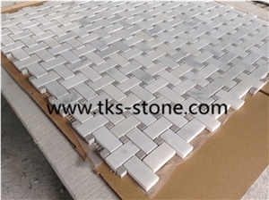 Hexagon Carrara Extra White Marble Mosaic ,Polished Mosaic, Mugla White Marble Mosaic Italy Carrara White Mosaic Tile with Different Shapes, Bianco Carrara White Marble Wall & Floor Mosaics Tiles