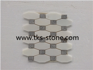 Mosaic Tiles and Pattern for Wall & Floor Covering,Factory Offered Carrara White Marble Mosaic, Bianco Carrara White Marble Mosaic for Interior Decoration