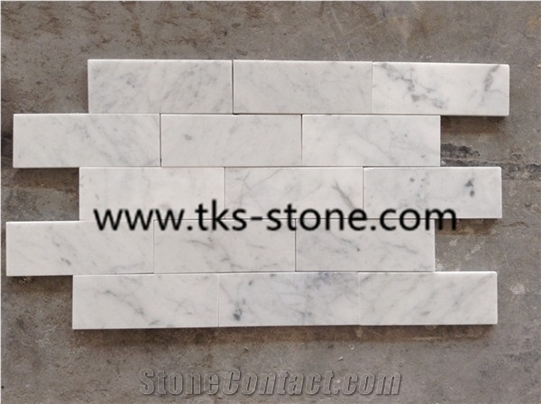 Mosaic Tiles and Pattern for Wall & Floor Covering,Factory Offered Carrara White Marble Mosaic, Bianco Carrara White Marble Mosaic for Interior Decoration