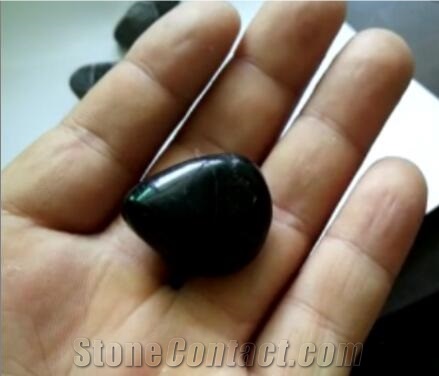 Black Polished Shinning Paving Pebbles