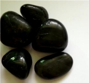 Black Polished Shinning Paving Pebbles