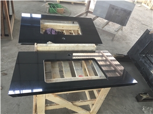 Classic Mongolia Black Granite Kitchen Top Kitchen Countertop Worktop