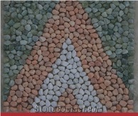 Pebbles on Mesh Pebble Mosaic for Wall and Floor