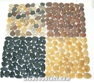 Pebbles on Mesh Pebble Mosaic for Wall and Floor