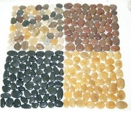 Pebbles on Mesh Pebble Mosaic for Wall and Floor
