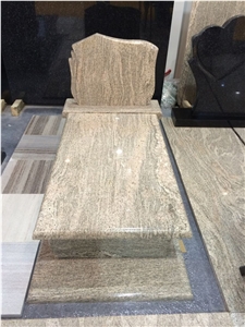 Polished Muticolor River Granite Monument