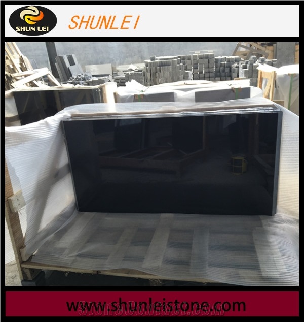 Shanxi Black Granite Kitchen Island Tops, Granite Kitchen Worktops