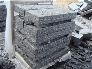 Split Face G654 China Impala Black Granite Cube Stone/ Cobble Paving Sets/ Exterior Landscaping Stone