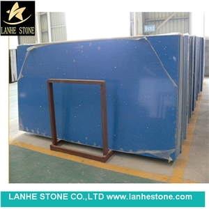China Factory Blue Quartz Stone Big Slabs,Quartz Stone Slabs,Silestone Slabs