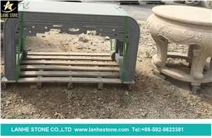 China G603 Grey Granite Garden Bench, Exterior Stone Benches, Street Furniture, Outdoor Landscaping Stones Park Chairs, Garden Granite Stone Chair