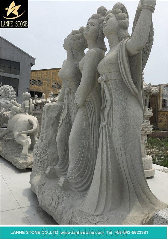 Granite Human Statue, Sculpture Stone Carving Granite Carving, Granite Sculpture