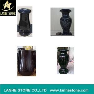Gravestone Granite Stone Vases, Monuments Shanxi Black Granite Vases, Monuments Granite Stone Flower Hoders Gravestone Granite Stone Vases, Monuments Shanxi Black Granite Vases, Monuments Granite Stone Flower Hoders