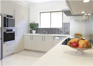 Popular Calacatta White Quartz Stone Big Slabs Used for Kitchen Application,Crystal White Quartz Slabs,Crystal White Quartz Bar Top