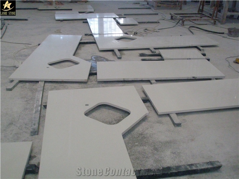 Pure White Engineered Quartz Stone Kitchen Countertops/Pure White Engineered Quartz Bar Tops /Pure White Quartz Stone Countertop/Pure White Quartz Kithen Island Top