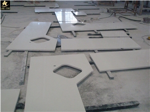 Pure White Engineered Quartz Stone Kitchen Countertops/Pure White Engineered Quartz Bar Tops /Pure White Quartz Stone Countertop/Pure White Quartz Kithen Island Top