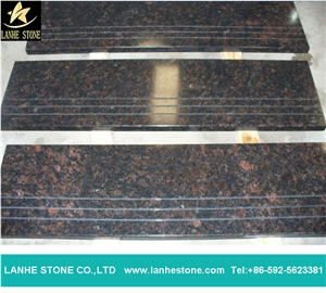 Tan Brown Granite Staris & Step, Brown Polished Granite Stairs Risers