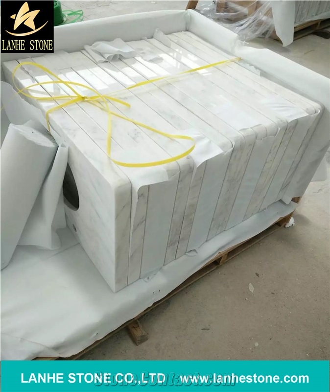 White Marble Vanity Tops, China Carrara White Marble Vanity Tops, Grey Veins White Marble Vanity Tops