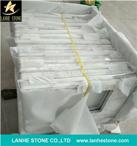 White Marble Vanity Tops, China Carrara White Marble Vanity Tops, Grey Veins White Marble Vanity Tops