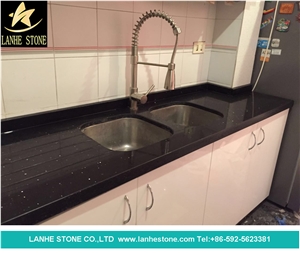 White Sparkling Engineered Quartz Kitchen Countertops/Pure White Engineered Quartz Bar Tops /Pure White Quartz Stone Countertop/Pure White Quartz Kithen Island Top