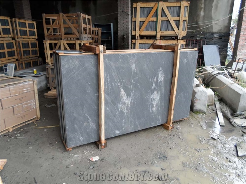 Fargo Black Slate Tiles and Slabs, Chinese Black Slate Slabs for Flooring Covering