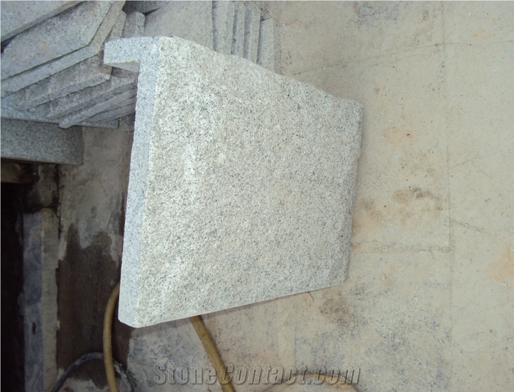 Fargo G603 Granite Mushroomed Wall Corner Stone, Chinese Light Grey Granite Mushroomed Wall Cladding Stone