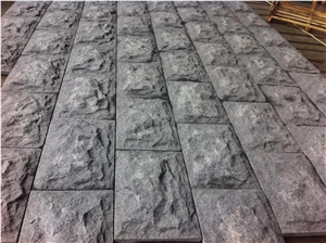 Fargo G603 Granite Mushroomed Wall Corner Stone, Chinese Light Grey Granite Mushroomed Wall Cladding Stone
