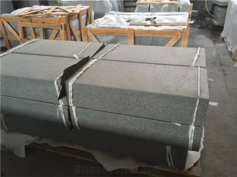Fargo G654 Granite Kerbstone, Dark Grey Granite Curbstone, Sesame Black Road Stone, Impala Black Flamed Side Stone