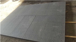 Fargo Mongolia Black Basalt Flamed Tiles and Slabs, Chinese Black Basalt Flamed Tiles, China Black/Absolute Black Basalt Floor Covering Tiles