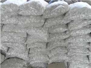 Fargo White Marble Pebble Stone White Gravels White Aggregates Natural White River Stone for Different Size 1-3cm, 3-5cm, 5-8cm or Bigger for Walkway Driveway
