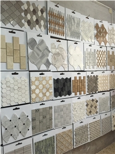 Carrara White Hexagon Mosaic