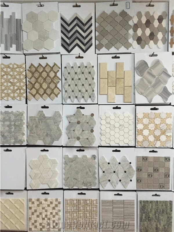 Carrara White Hexagon Mosaic