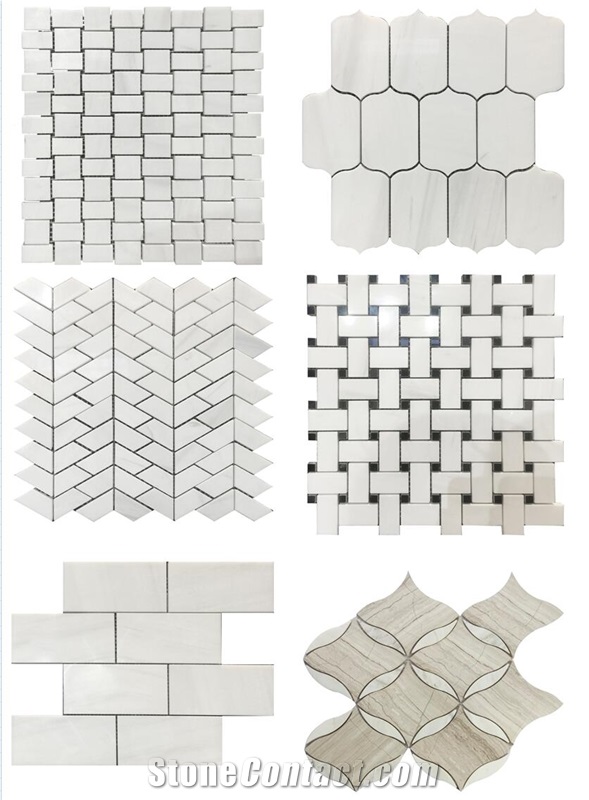 Dolomite White Marble Mosaic
